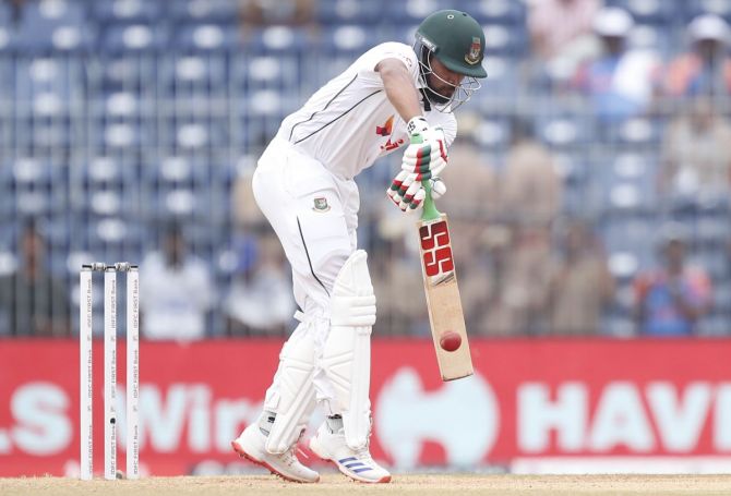  Bangladesh captain Najmul Hossain Shanto batted with purpose in the first Test against India in Channai, last week