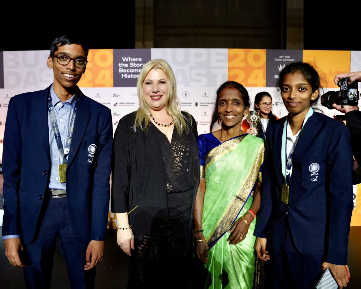 R Vaishali in Chess Olympiad