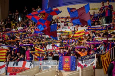 Barcelona were fined 10,000 euros and were also handed an additional one match ban from selling tickets to their away supporters that was suspended for one year.