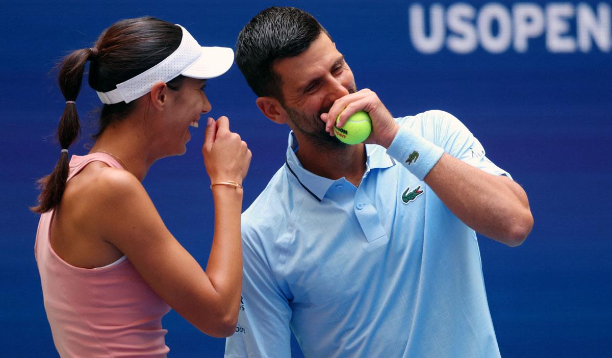Novak Djokovic and Olga Danilovic