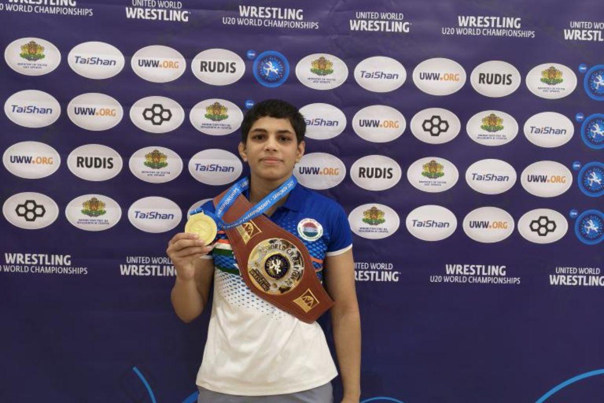 Tapsya clinched a Gold Medal in the 57kg women’s category at the U20 World Wrestling Championships in Samokov, Bulgaria, on Wednesday
