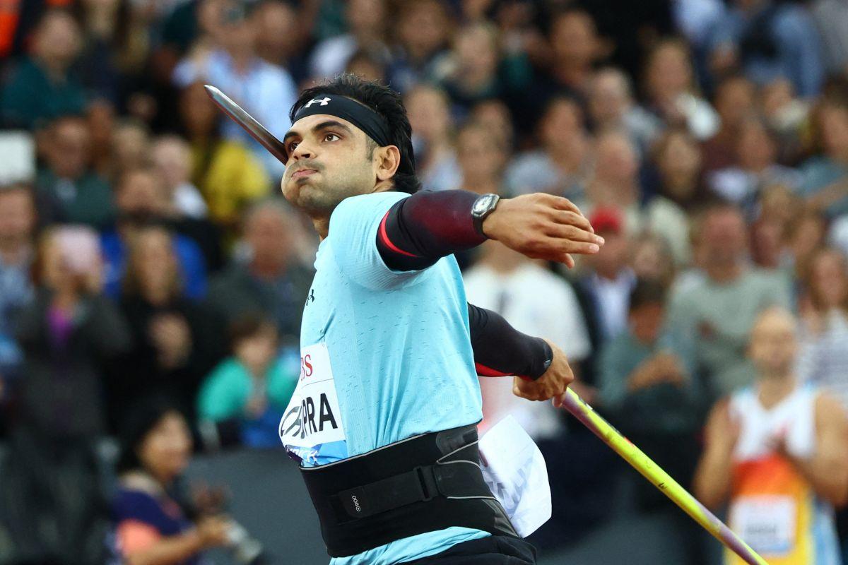 India's Neeraj Chopra in action during the Men's Javelin Throw Final at the Diamond League Final in Zurich, Switzerland on Thursday