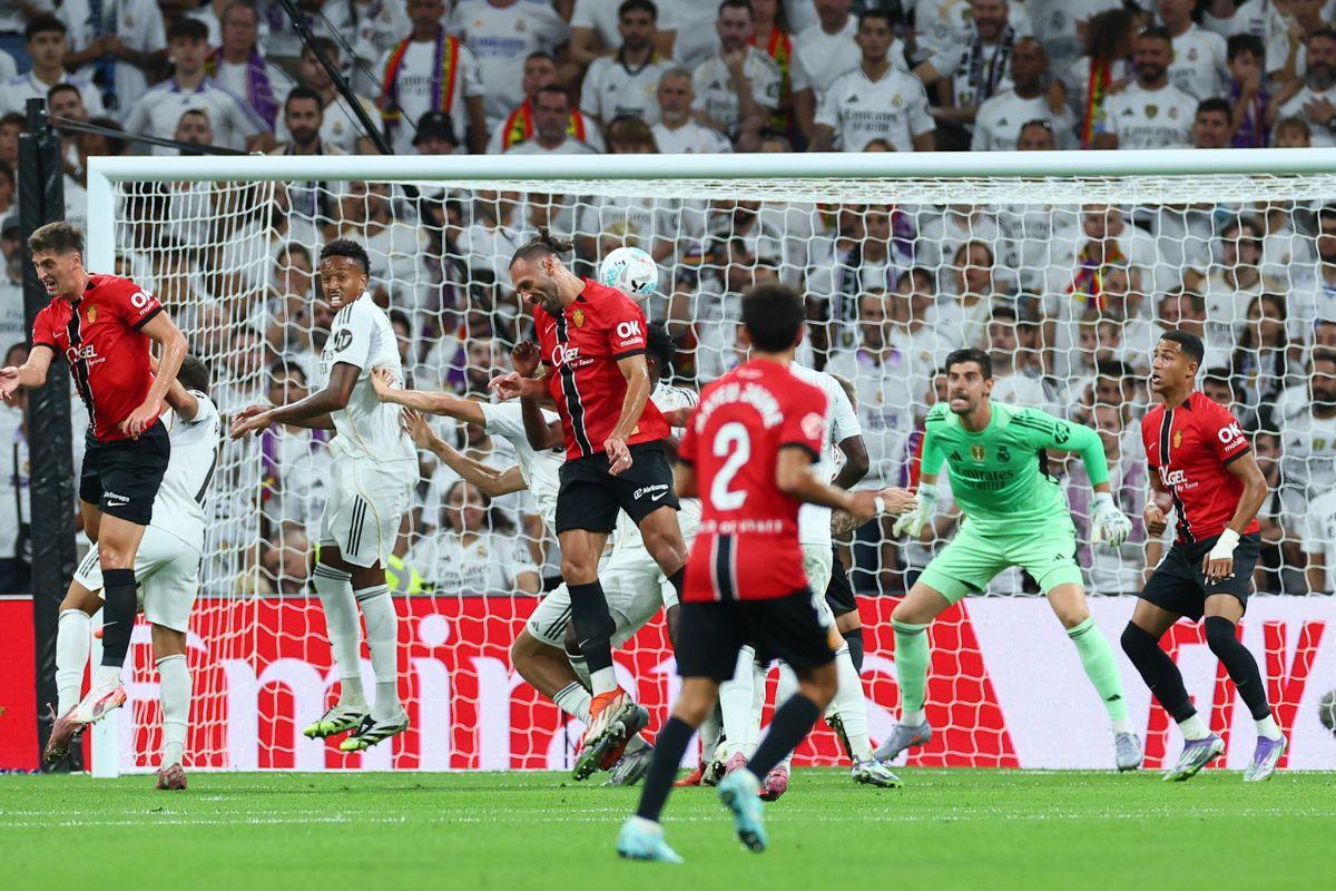 RCD Mallorca's Vedat Muriqi scores their first goal