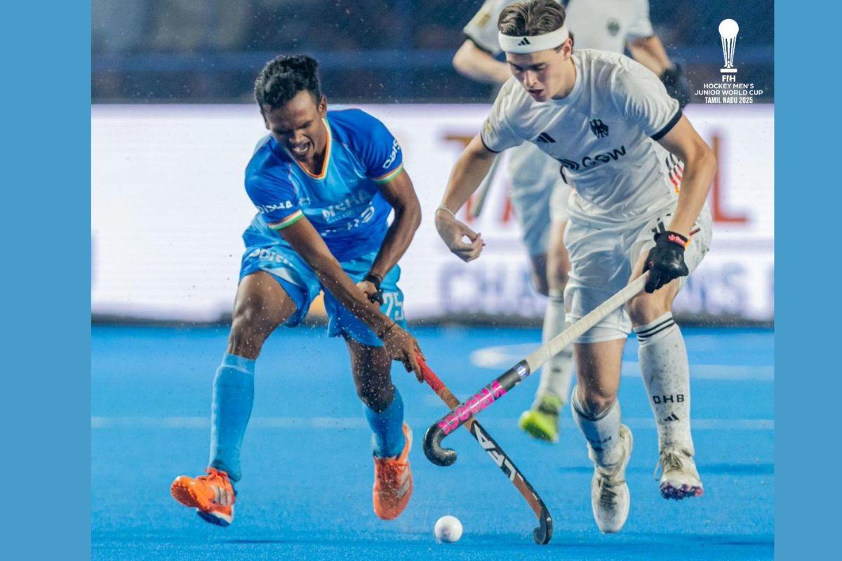 India were thumped 1-5 in the FIH Jr World Cup semi-finals in Chennai on Sunday