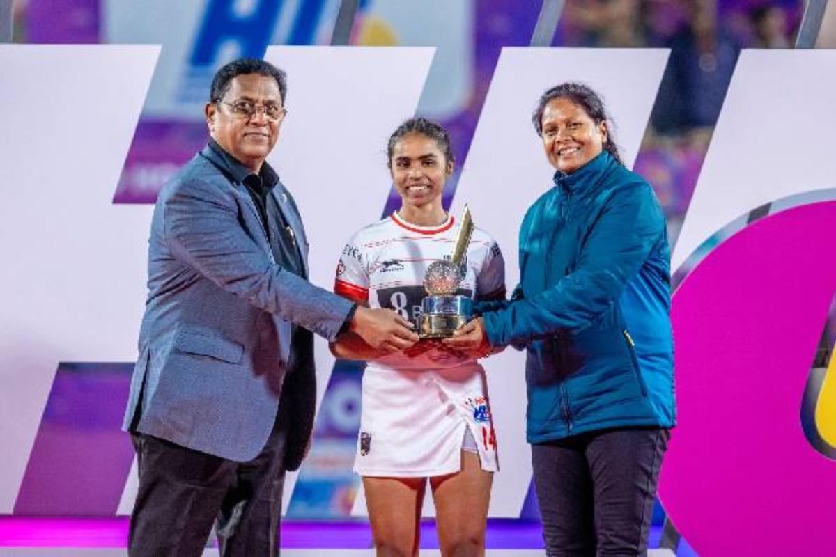 Sonam was adjudged the 'Upcoming Player of the Tournament' in the Women's HIL.