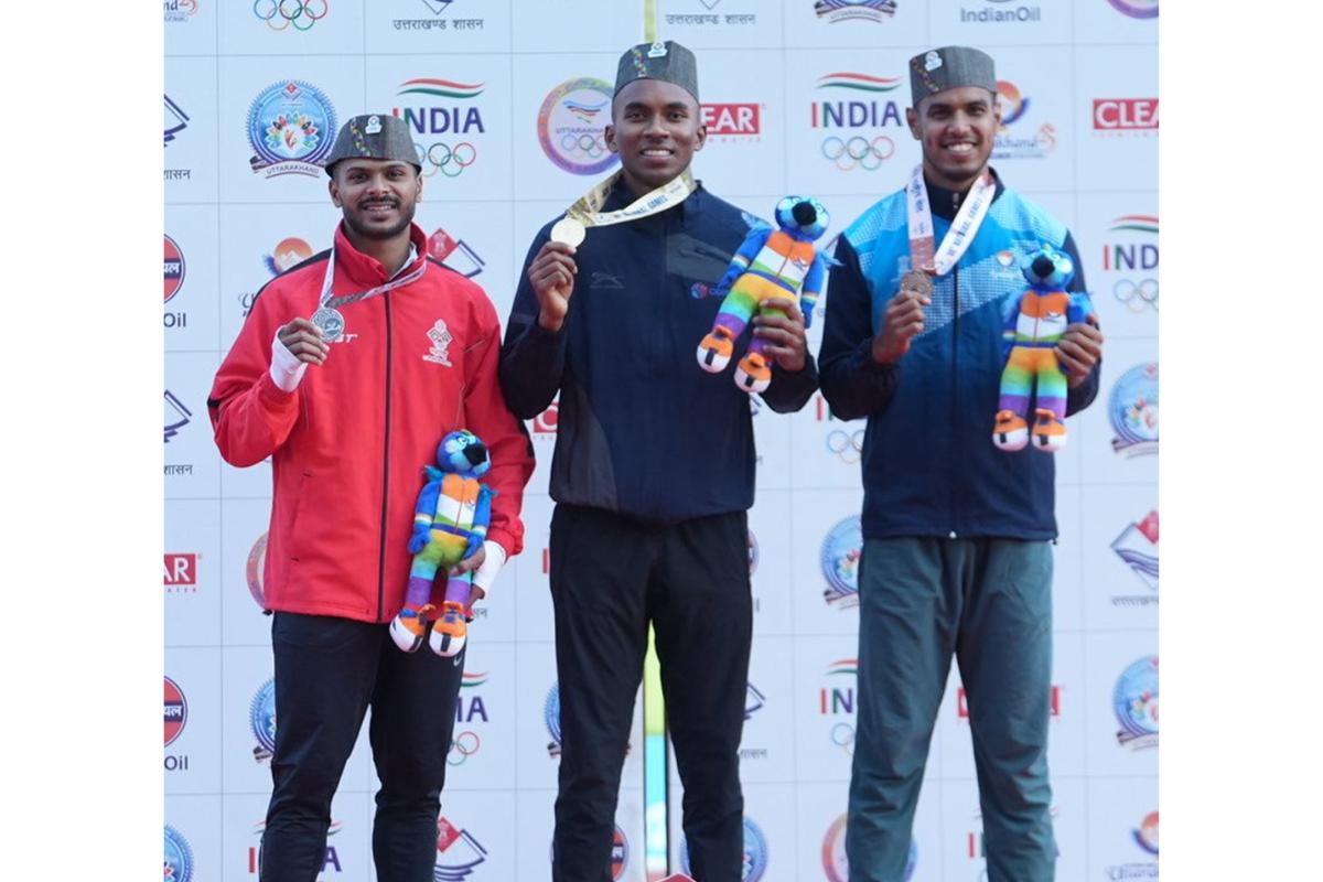 Odisha's Animesh Kujur and Amlan Borgohain shared the podium with Maharashtra's Pranav Gurav in 2nd spot