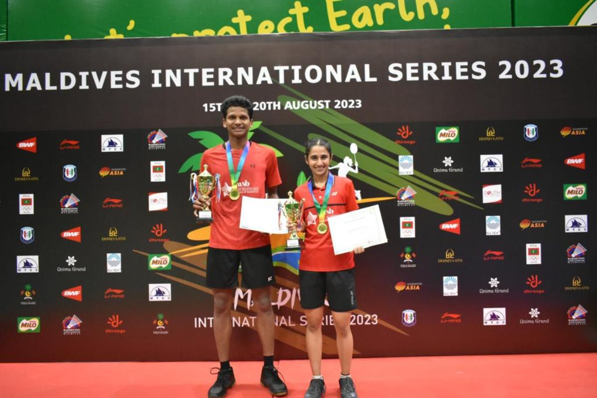 Sathish Kumar Karunakaran and Aadya Variyath won gold at the Maldives International Series in 2023, among one of their earliest wins as a pair