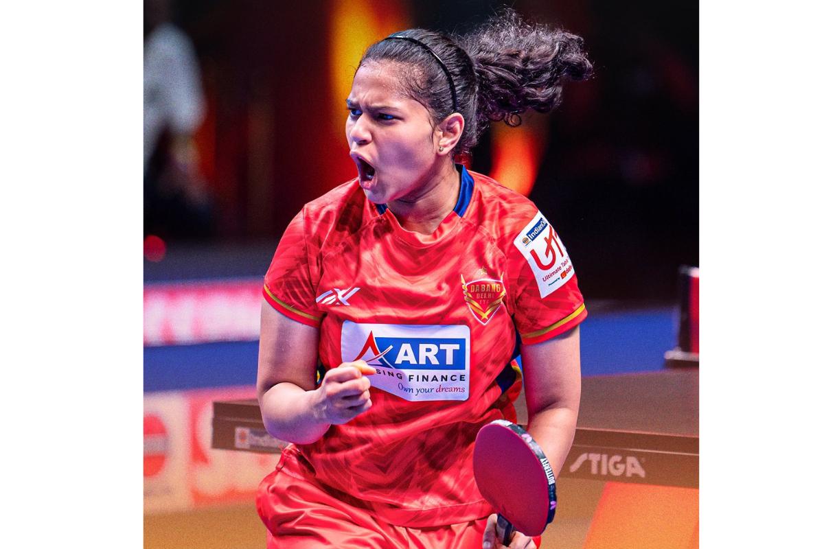 Diya Chitale scored Maharashtra's opening win in the women's table tennis semi-final in Dehradun on Monday