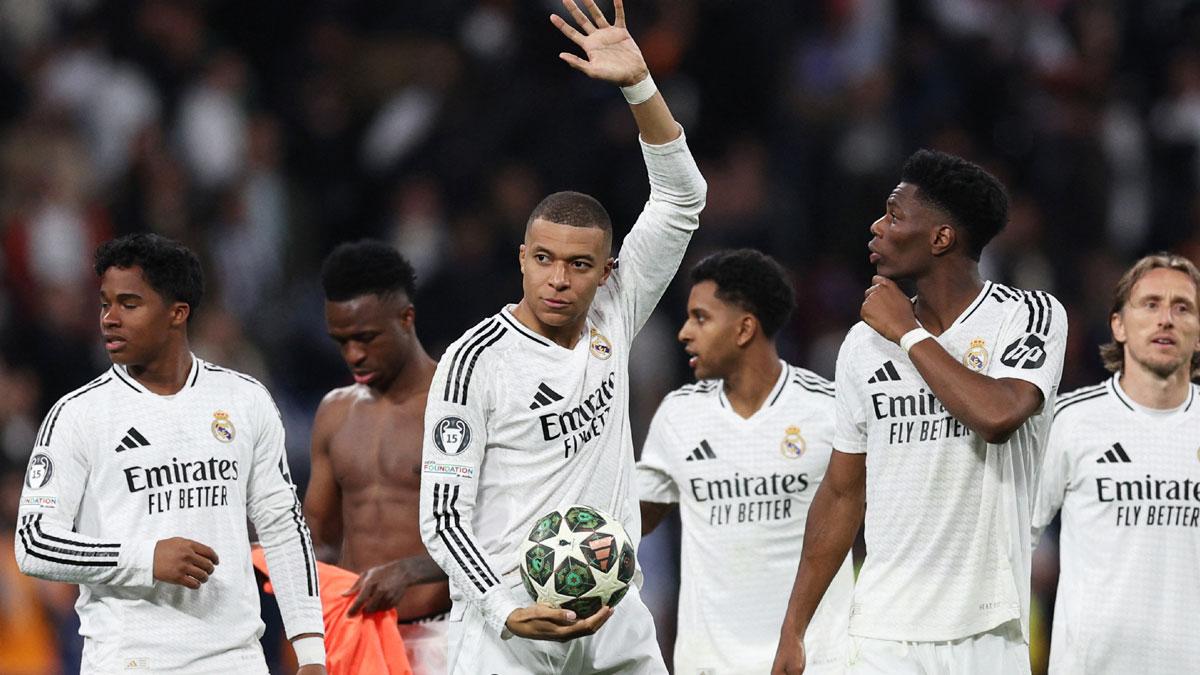 Real Madrid's players celebrate