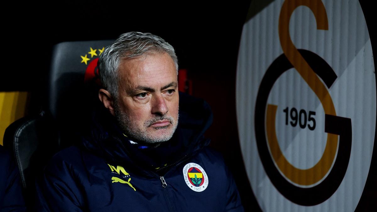 Fenerbahce coach Jose Mourinho before Monday's Super Lig match against Galatasaray at Fenerbahce, Rams Park, Istanbul.