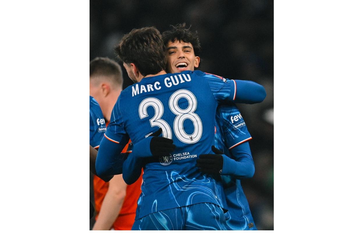 Chelsea's Joao Felix celebrates.