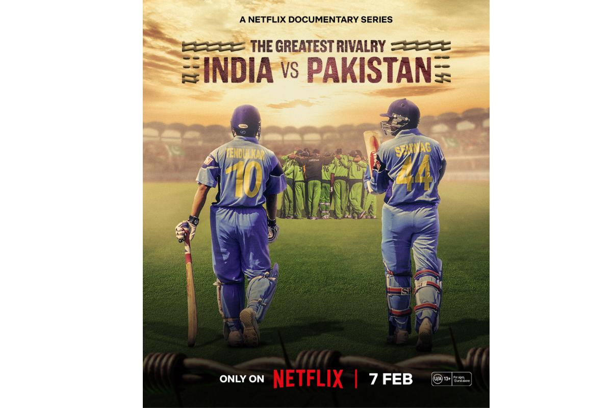 A poster of the Netflix docu series 'The Greatest Rivalry - India vs Pakistan' to stream on Netflix next month