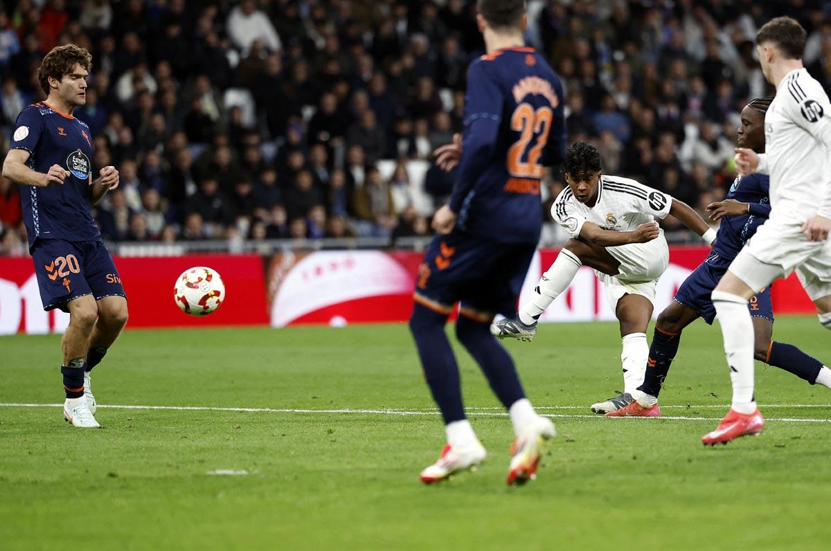 Endrick scores Real Madrid's third goal