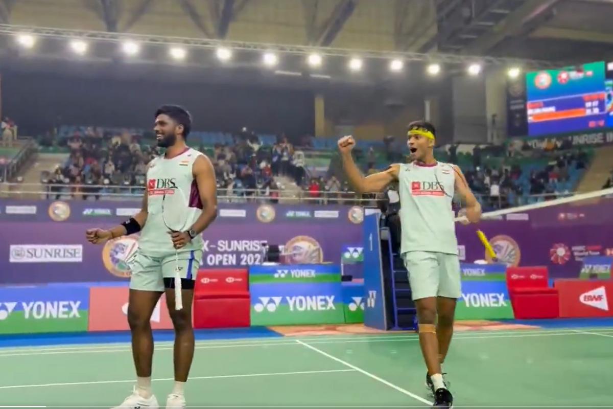 Satwiksairaj Rankireddy and Chirag Shetty won their quarterfinal match in straight games