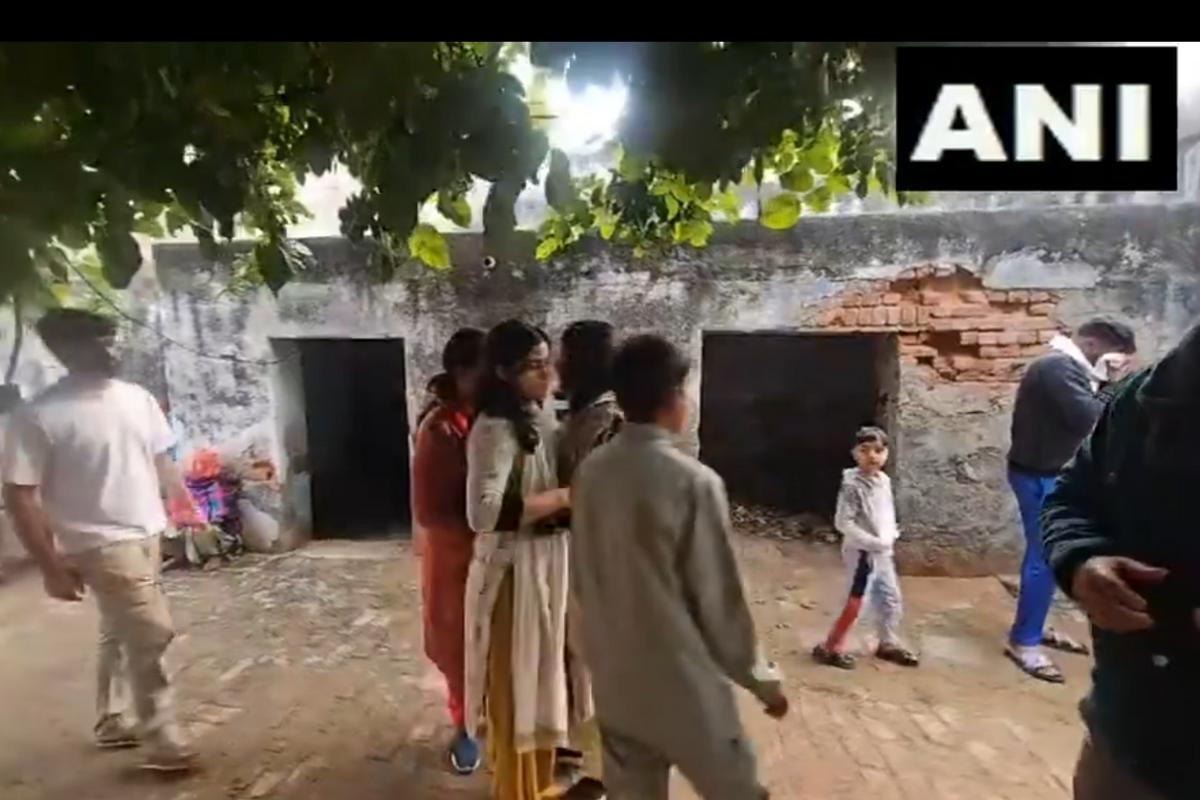 Manu Bhaker is seen consoling a relative on Sunday