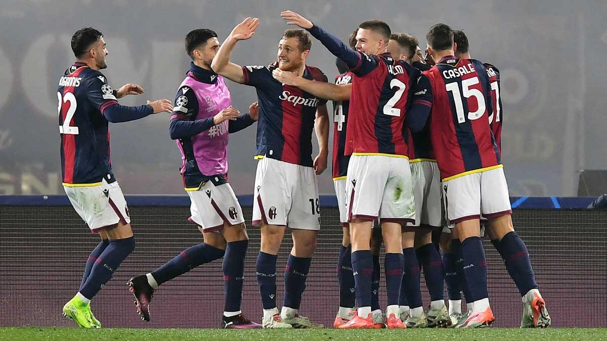 Bologna's Samuel Iling-Junior celebrates