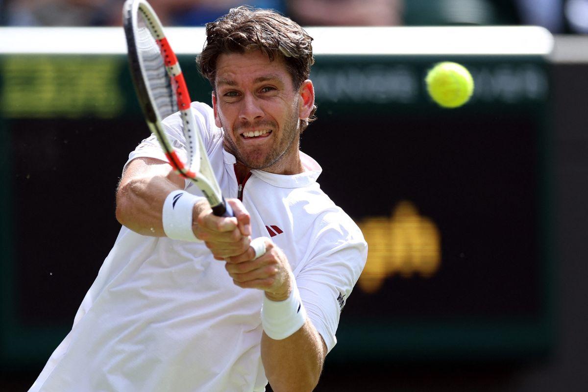 Left-hander Cameron Norrie, who had never previously beaten a top-20 player at Wimbledon, bristled with energy in the third set, dictating the points as Frances Tiafoe began to fade.
