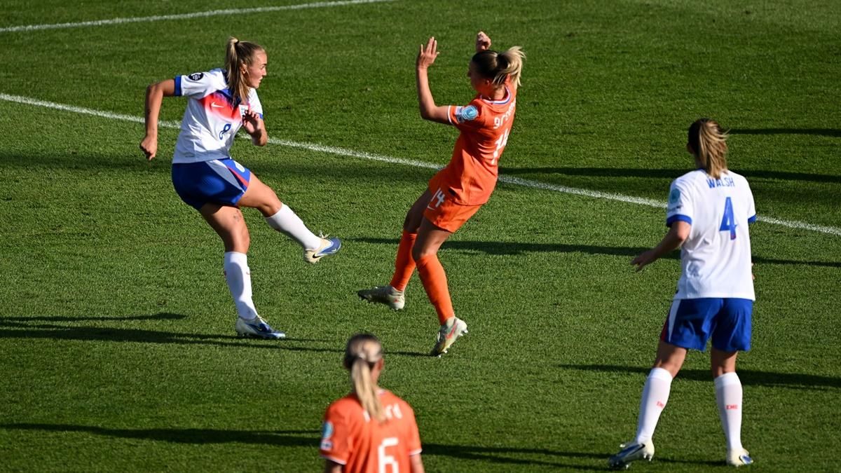 Georgia Stanway scores England's second goal