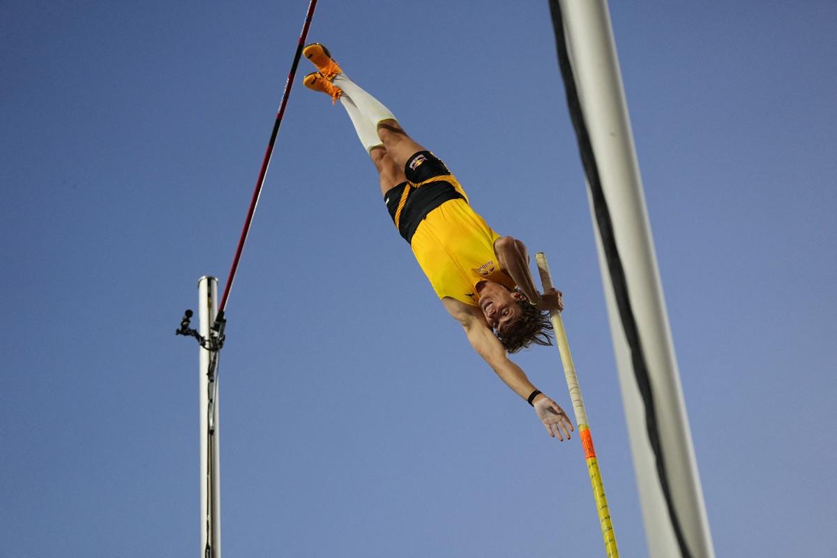 Two-times Olympic and World pole vault champion Armand Duplantis was the only athlete to clear six metres, setting a meeting record of 6.05