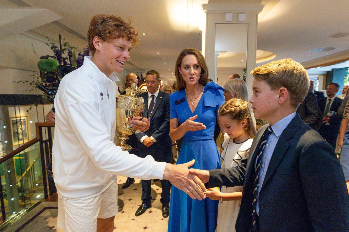 Jannik Sinner meets Prince George