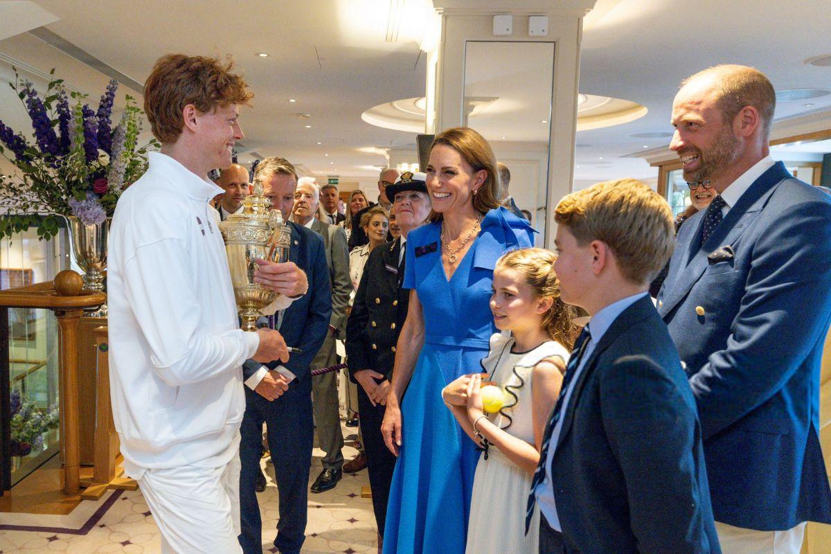 Jannik Sinner meets Britain's Royal family