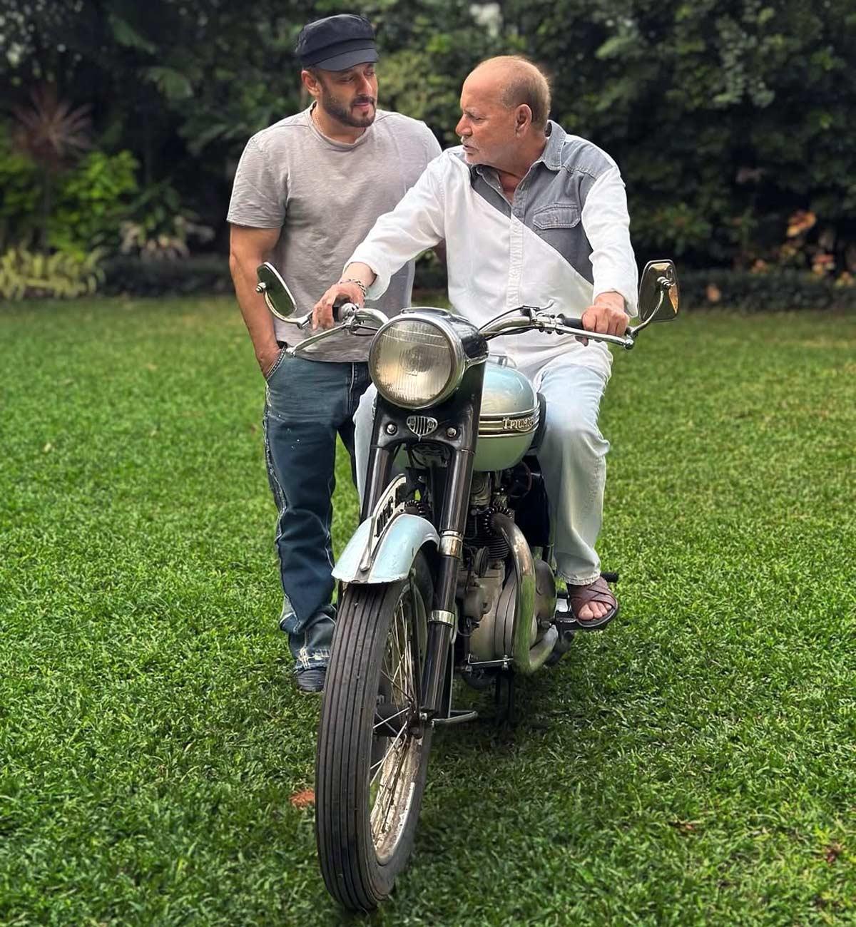 Salman Khan with his father Salim