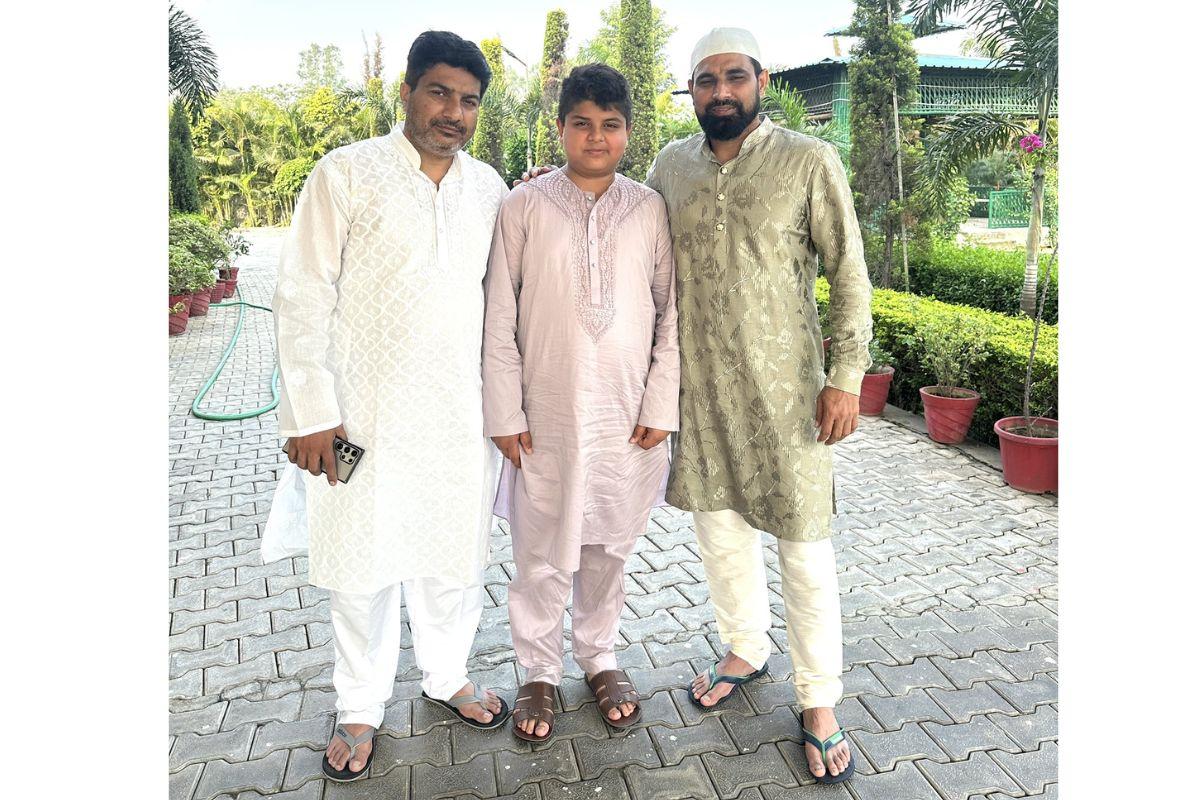 Mohammed Shami with his brother