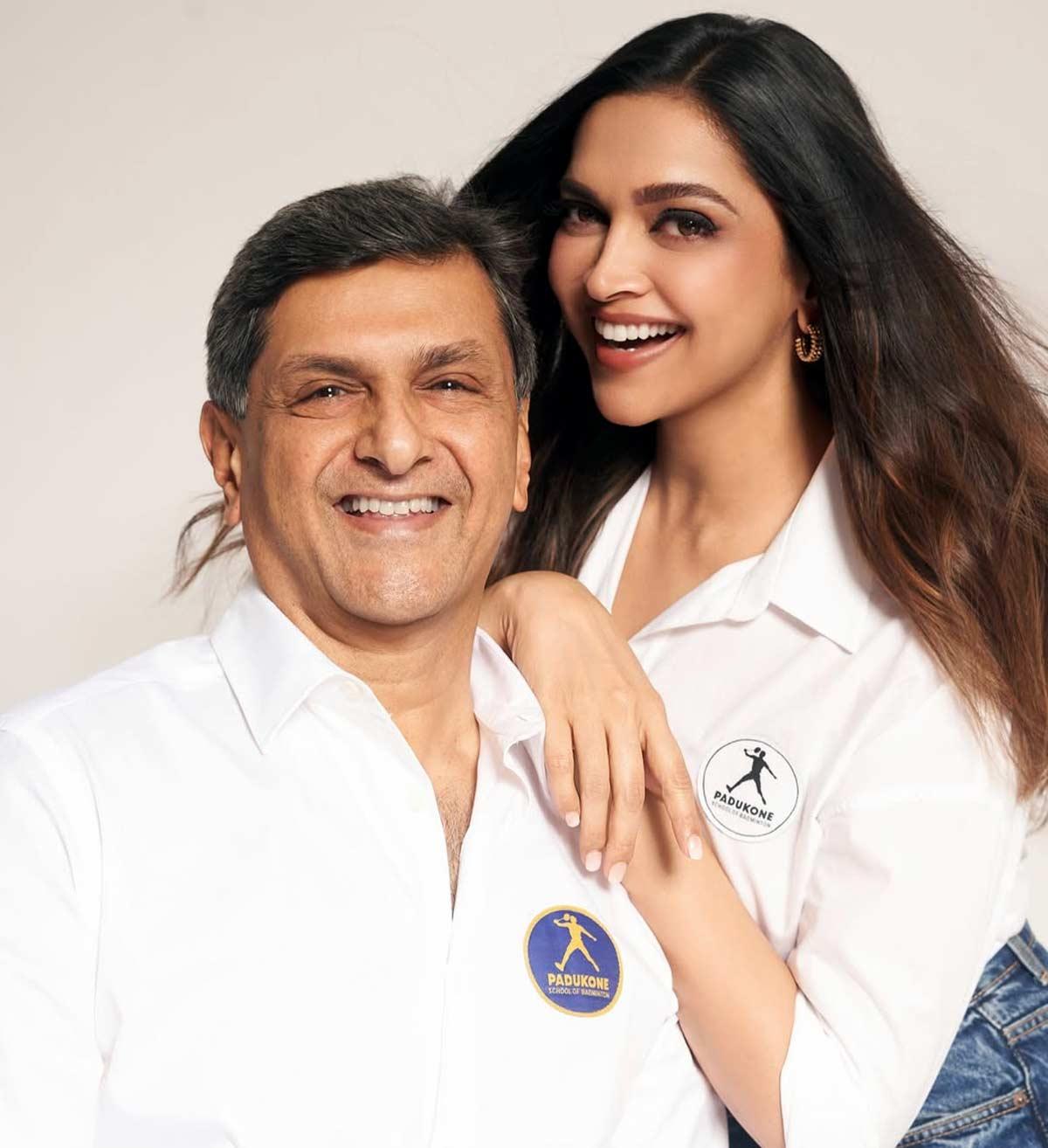 Deepika Padukone with her father Prakash