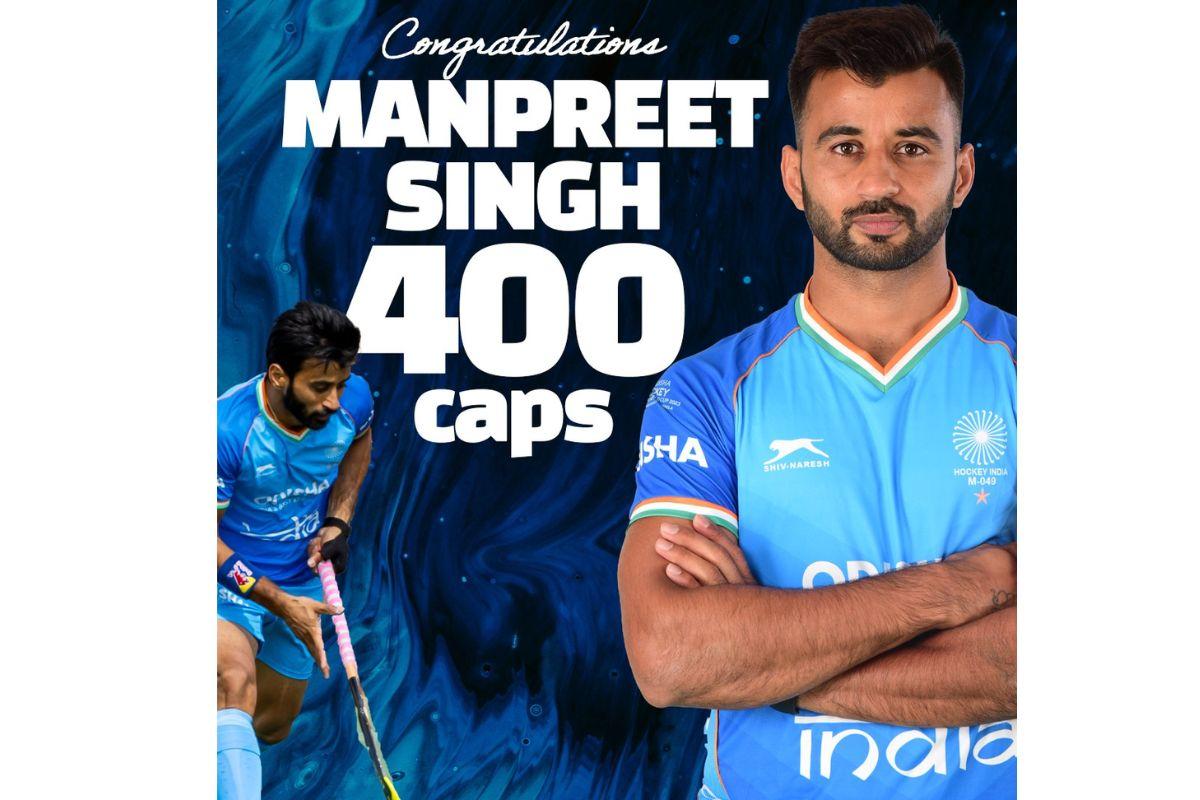 Manpreet Singh  400 caps