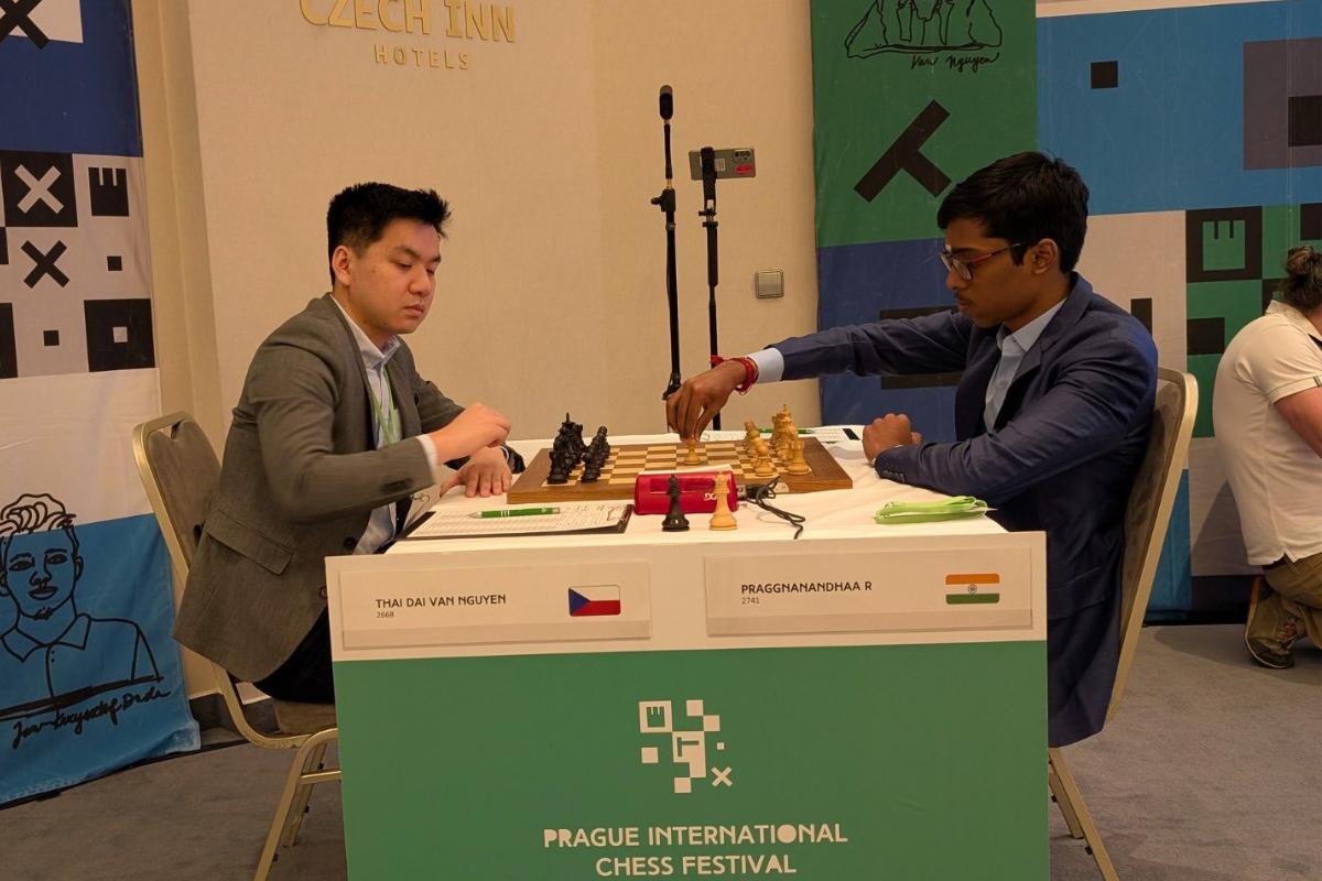 Praggnanandhaa Outwits Keymer, Joins Aravindh at the Top in Prague Masters