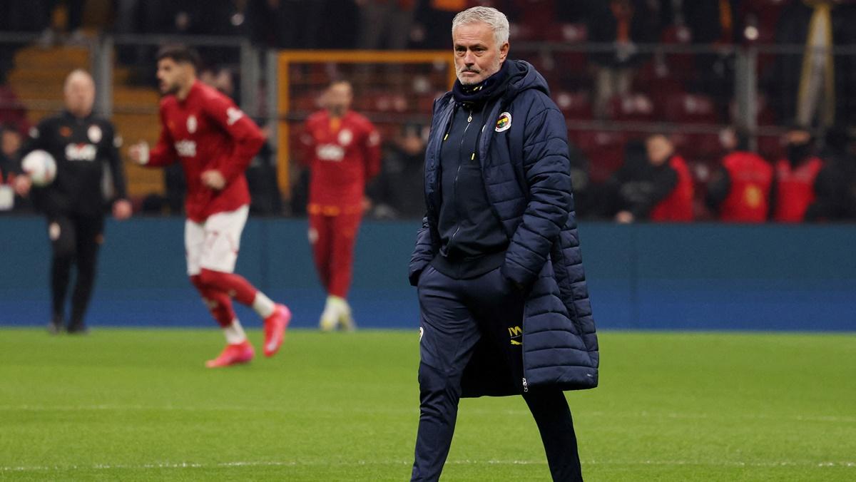 Fenerbahce coach Jose Mourinho before the Super Lig match between Galatasaray and Fenerbahce at Rams Park, Istanbul, Turkey.