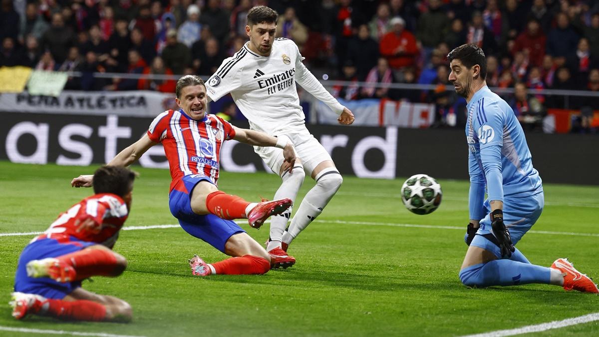 Conor Gallagher puts Atletico Madrid ahead with a first minute goal in the match.