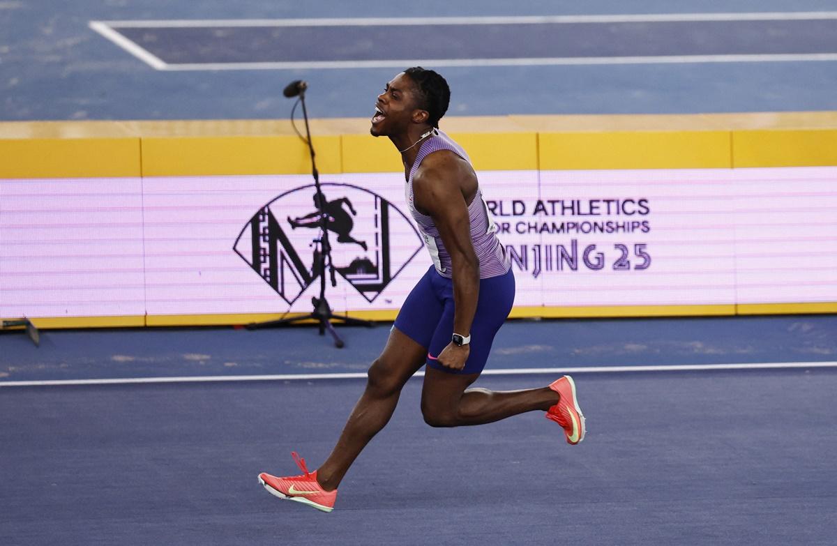 Jeremiah Azu's personal best meant he remained unbeaten so far this year as he beat Australia's Lachlan Kennedy by a hundredth of a second.