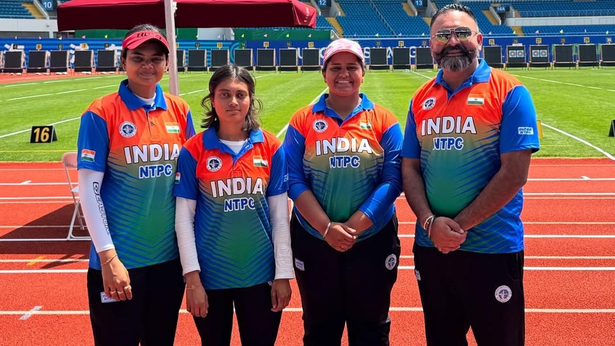 India's women's compound archery team defeated Kazakhstan before overcoming fourth ranked Great Britain 