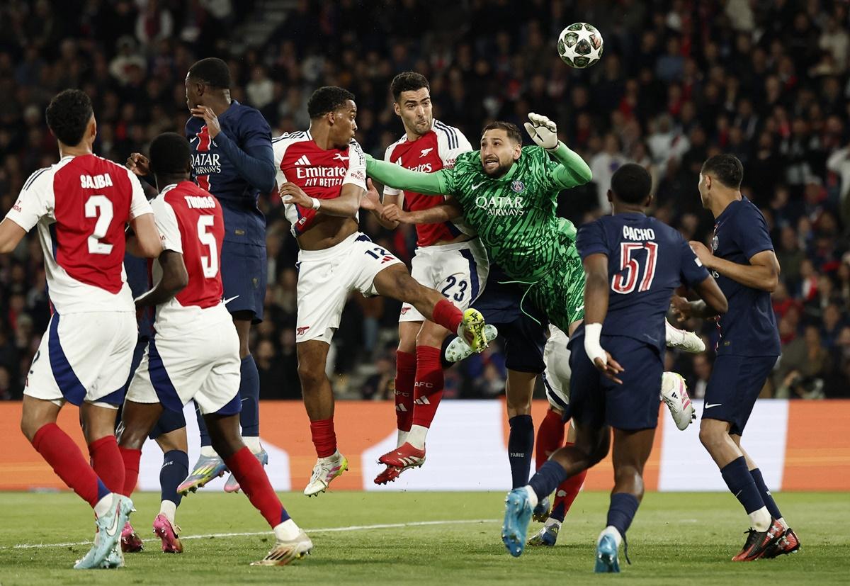 Gianluigi Donnarumma kept Arsenal at bay almost single-handedly in the opening stages of the second leg.
