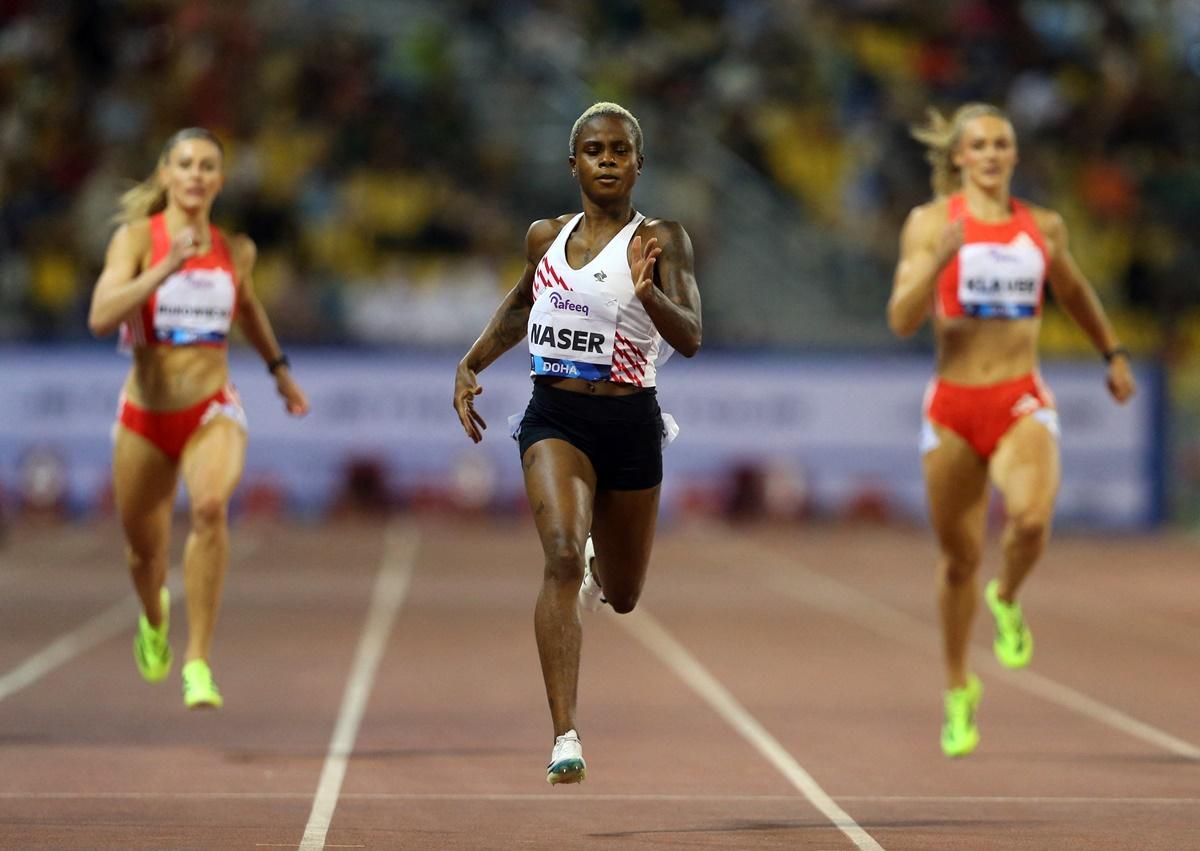 Bahrain's Salwa Eid Naser easily won the women's 400 metres.