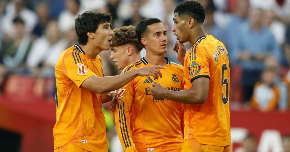 Real Madrid's players celebrate