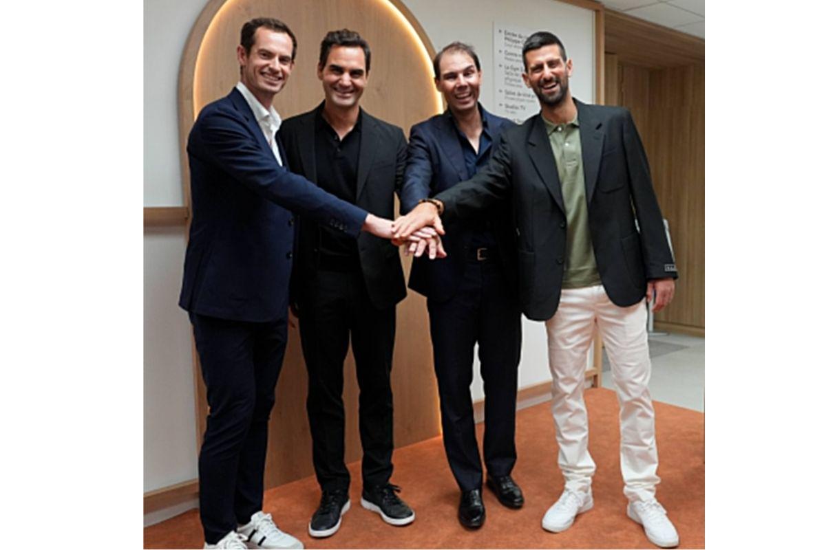 The Big Four -- Andy Murray, Rafael Nadal, Roger Federer and Novak Djokovic on Sunday