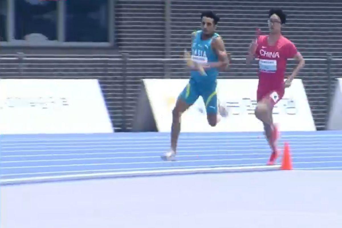 Rince Joseph (left) gave India a steady start in their 4/400m Men's Relay at the Asian Athletics Championships in Gumi, South Korea on Thursday