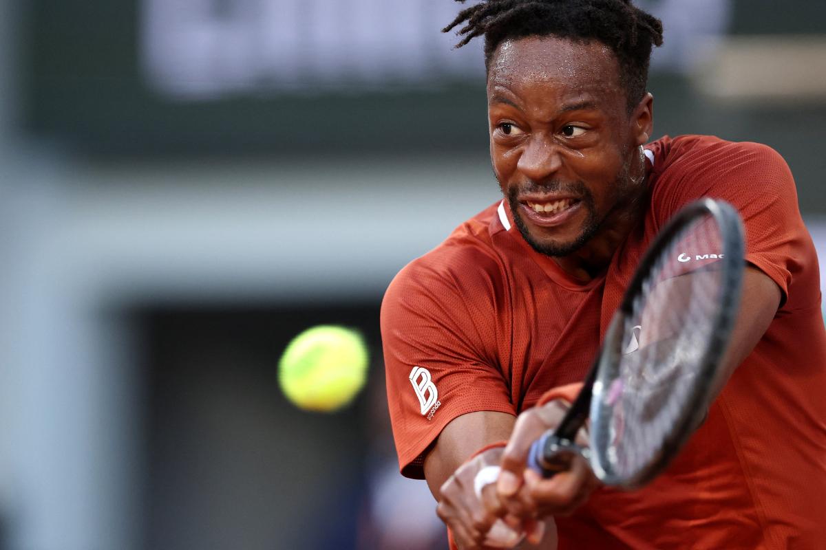 France's Gael Monfils in action during his second round match against Britain's Jack Draper