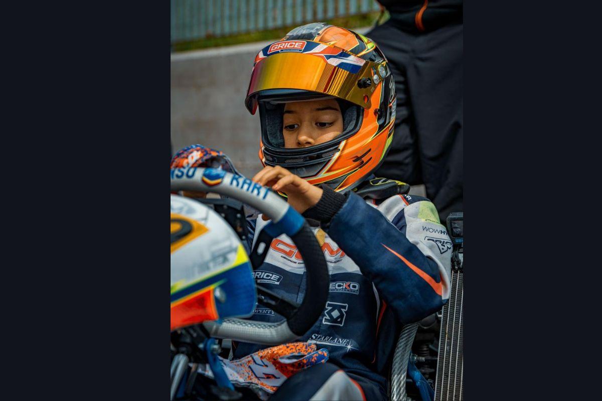 Atiqa Mir clinched the pole position at the COTFA UAE karting series in Abu Dhabi, becoming the first-ever female in the world to achieve this feat in COTFA mini class before adding a Heat win to a successful weekend.