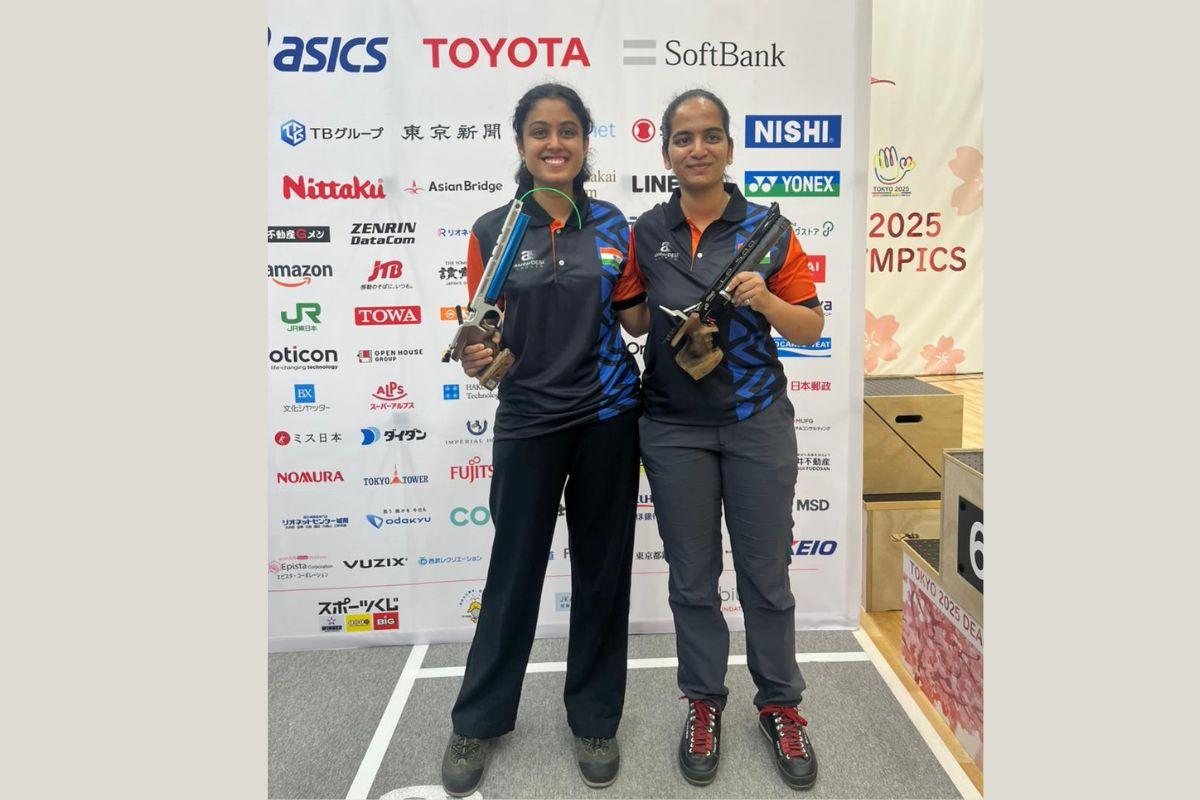 Anuya Prasad and  Pranjali Prashant Dhumal won the gold and silver medals respectively in the women's 10m air pistol event at the Deaflympics, in Tokyo on Monday