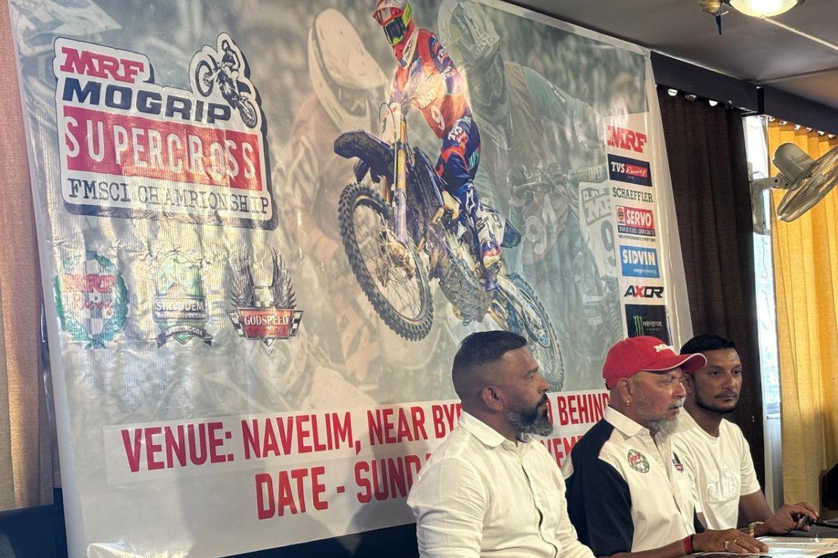 Former SX champion and Sirvodem Racing Club de Goa's Alan Sequeira, Shyam Kothari of Godseep Racing and former SX Champion Javed Shaikh