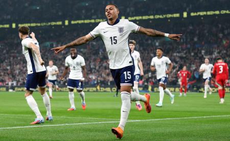 Morgan Rogers celebrates Morgan Rogers celebrates