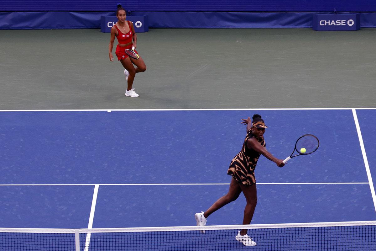 Venus Williams and Leylah Fernandez Venus Williams and Leylah Fernandez