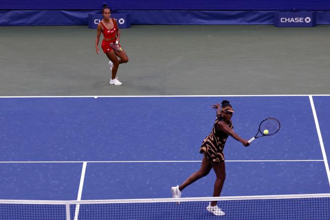 Venus Williams and Leylah Fernandez Venus Williams and Leylah Fernandez