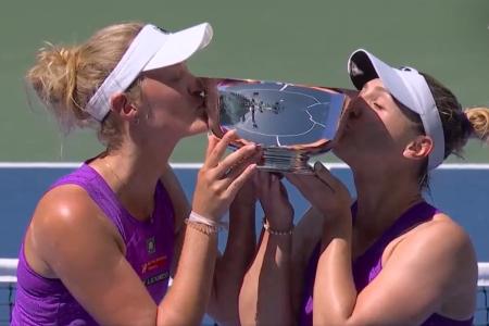 Canadian Gabriela Dabrowski and New Zealand’s Erin Routliffe claimed the US Open doubles title on Friday