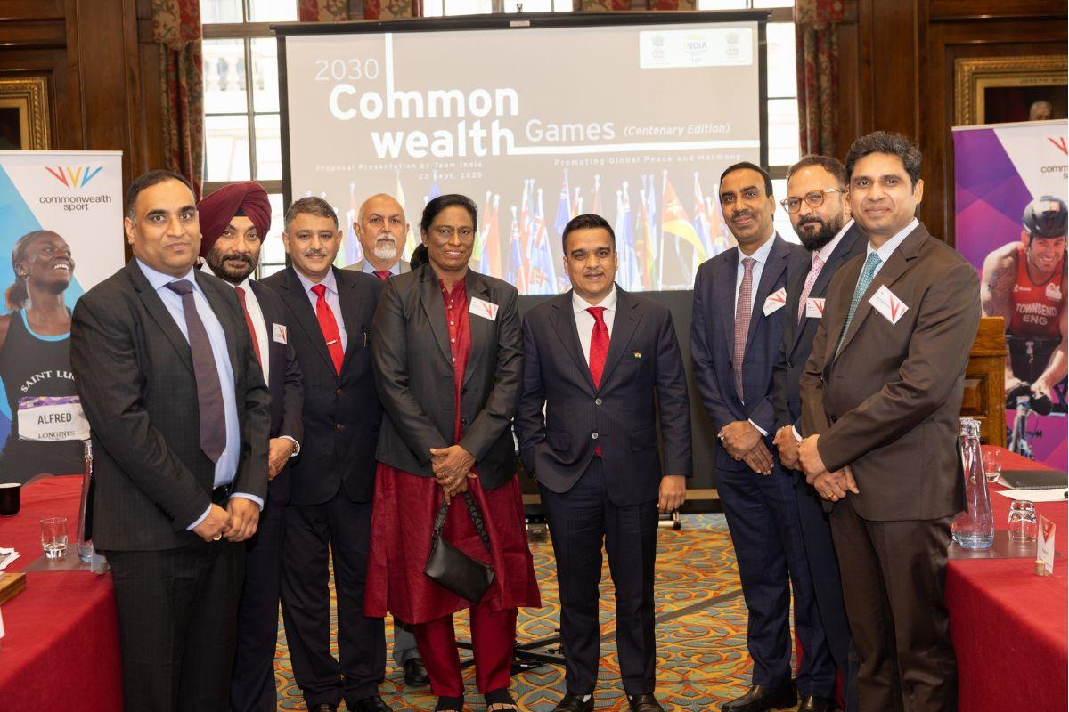 The Indian delegation led by IOA Chief PT Usha presented the proposal to host 2030 Commonwealth Games in Ahmedabad, in London on Tuesday