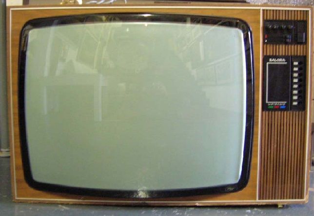 The Old Salora Television In 80's 