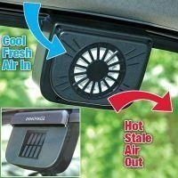Auto Cool Ventilation Fan Solar Powered Exhaust System Keep Your Car Cool